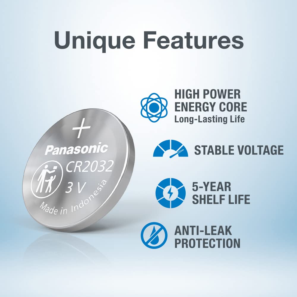 Panasonic CR 2032 Lithium Battery Pack of 1 Pc