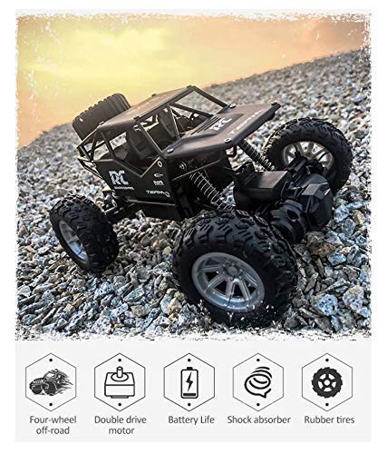MM TOYS R/C Monster Truck Rock Crawler Mini Car Rechargeable Metal 4WD Rally Car - 2.4 Ghz Remote Control - Multicolor