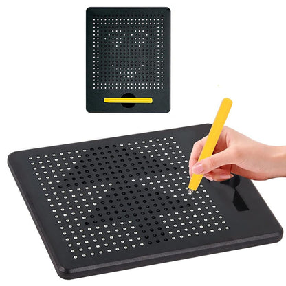 MM TOYS Magnetic Drawing Board for Kids, Magic Slate 2–8 Years, Writing Board with Magnetic Pen, Magnet Game for Kids, Travel Learning Toy, Erasable Doodle Pad, BIS Certified, Multicolor