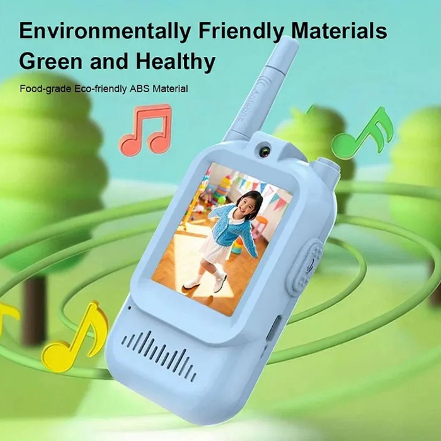 MM TOYS Video Call Walkie Talkie for Kids with Voice Changer – Rechargeable Long Range Communication Toy, Multicolor