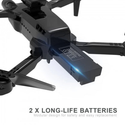 MM TOYS F22 - Foldable Double Camera Drone - Gimbal Camera, 20 MP,With Video Recording- Extra 7V 1800mAh Battery - Control Range 1 KM - Speed 72 KMH- Color May Vary