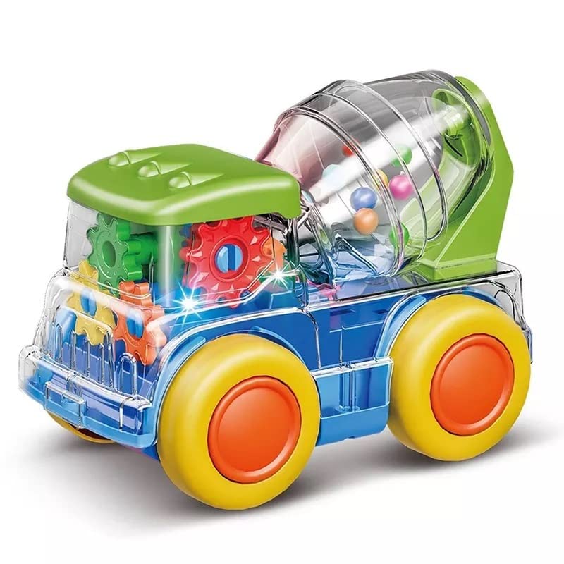 Auto Rotation Toy MM TOYS Rotation Auto Bump&Go Electric Cement Mixer Truck Model Truck ...