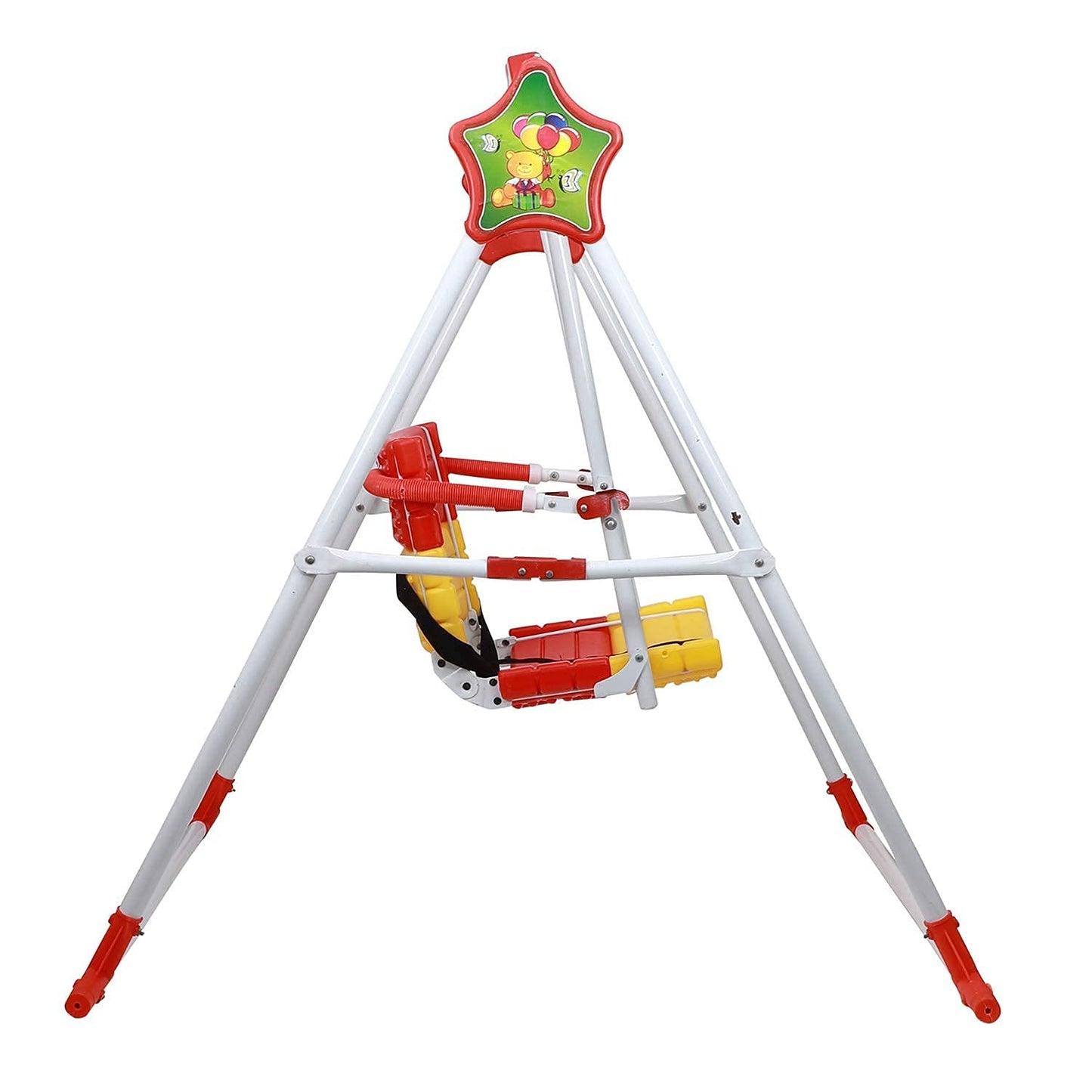 Bhasin Junior Swing with Alloy Stand - Foldable & Safe for Indoor, Garden & School Use - Ideal for Boys & Girls Aged 1-5 Years