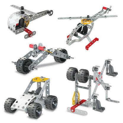 Zephyr Mechanix 3 Engineering System - 202-Piece Construction Kit for Kids (18 Models, Age 7+)