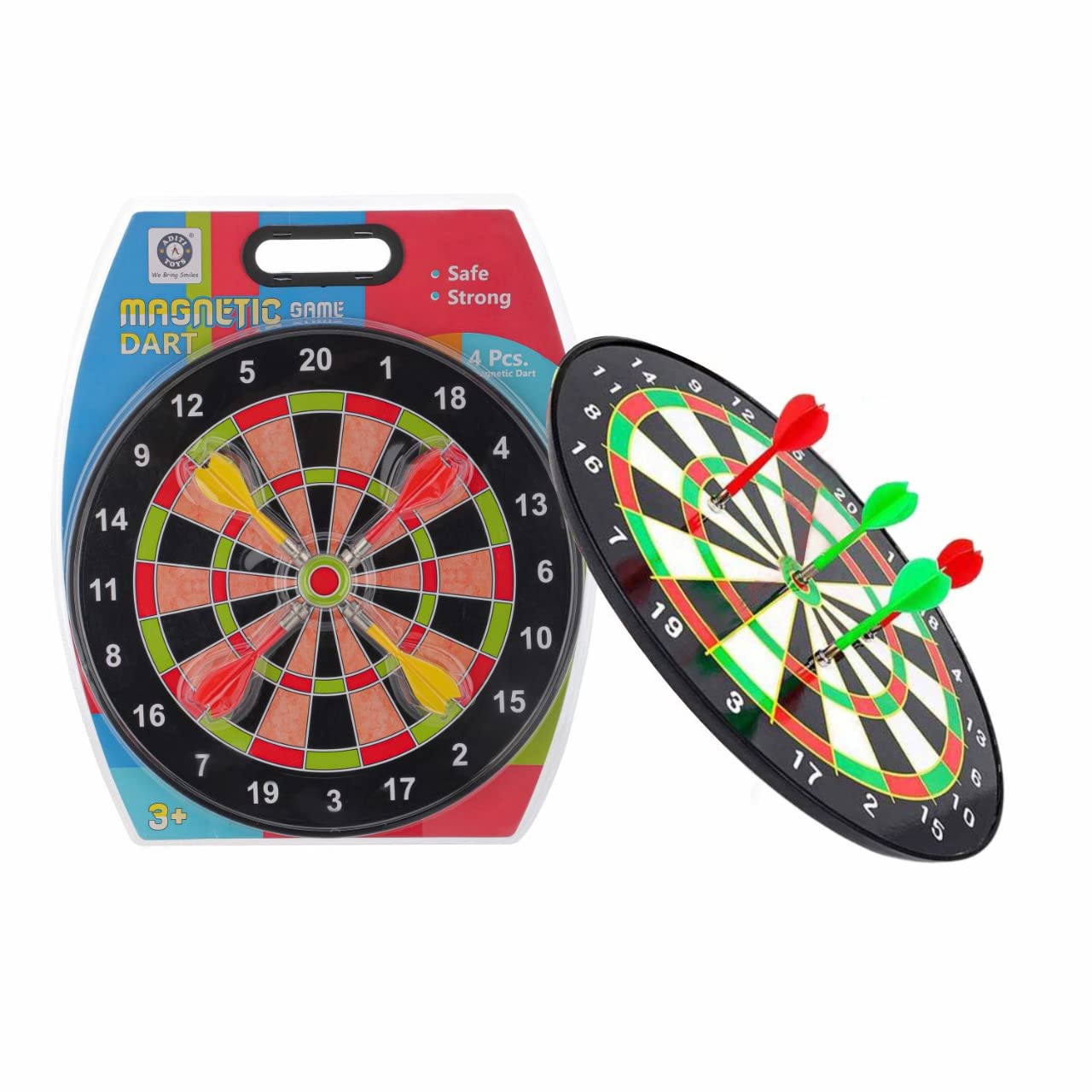 Aditi Toys Magnetic Dartboard Game Includes 4pcs Magnetic Soft Darts, Ideal Entertainment for Kids Above 3 Years, Safe & Fun, Compact Size (11 Inch)