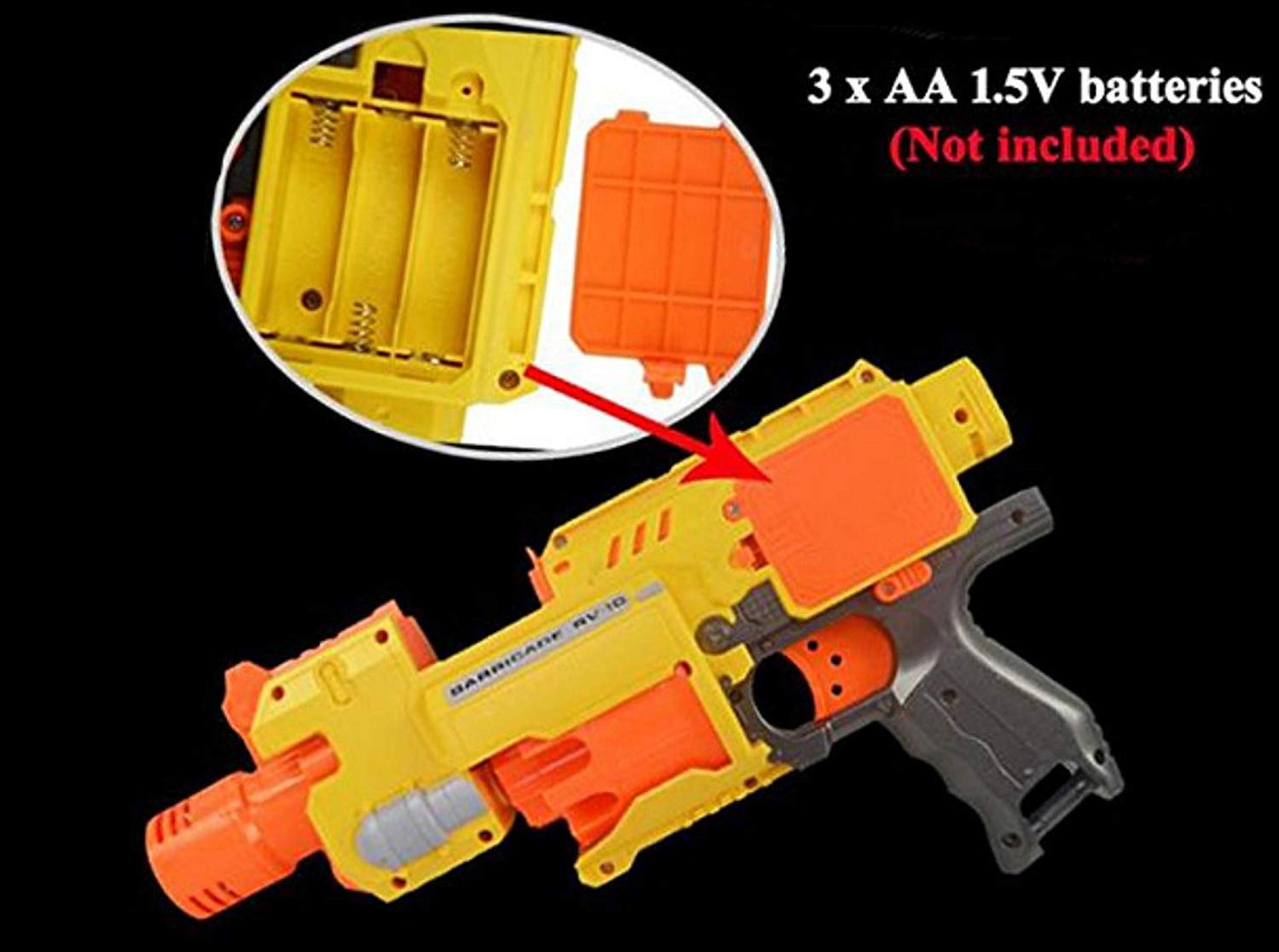 MM TOYS Electronic Battery Operated Blaze Storm Soft Bullet Gun  20 Soft Bullets and 10 Form Dart Magazine Drum Included