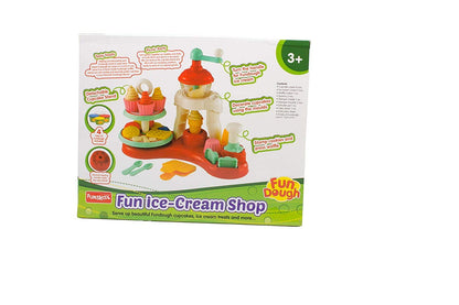 Funskool Colorful Fun Dough Ice Cream Shop - Vibrant Carton Set for kids 4 years above