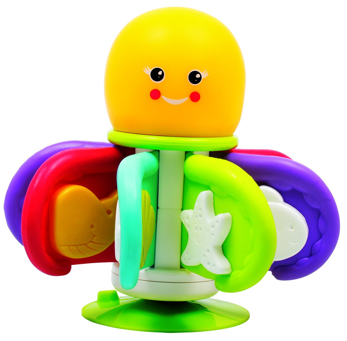 Giggles Flap N Clap Octopus - Multicolour High Chair Activity Toy for Developing Motor Skills - 6 Months & Above