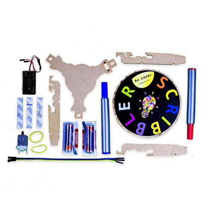 MM TOYS RoboCreator STEM Electronics Scribbler Bot - DIY Education, Science Kits, Robotics for Kids 8+, Mechanical Exploration, Multicolor