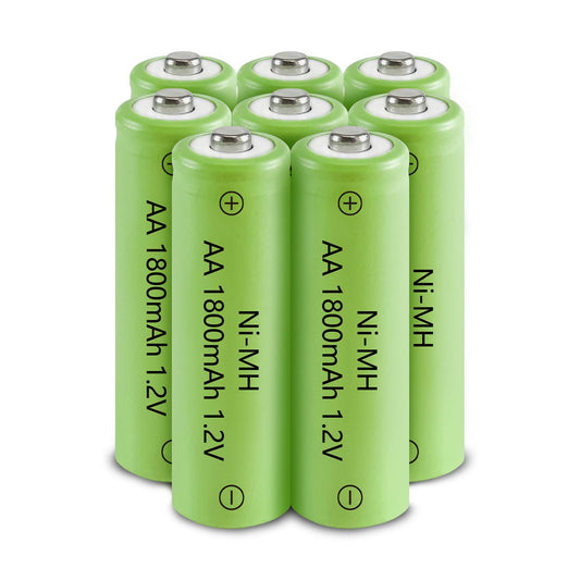 MM TOYS 1.2V Ni-MH Rechargeable AA Batteries 1800mAh – Pack of 4, Long-Lasting Power for Kids’ Toys, Science Projects & Flashlights, Eco-Friendly & Leak-Proof