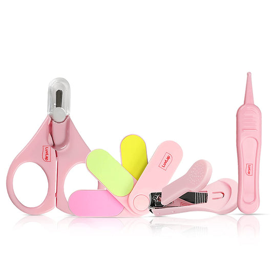 LuvLap Baby Grooming Manicure Set (4pcs)  | Perfect for Infants (0 Months and Above)