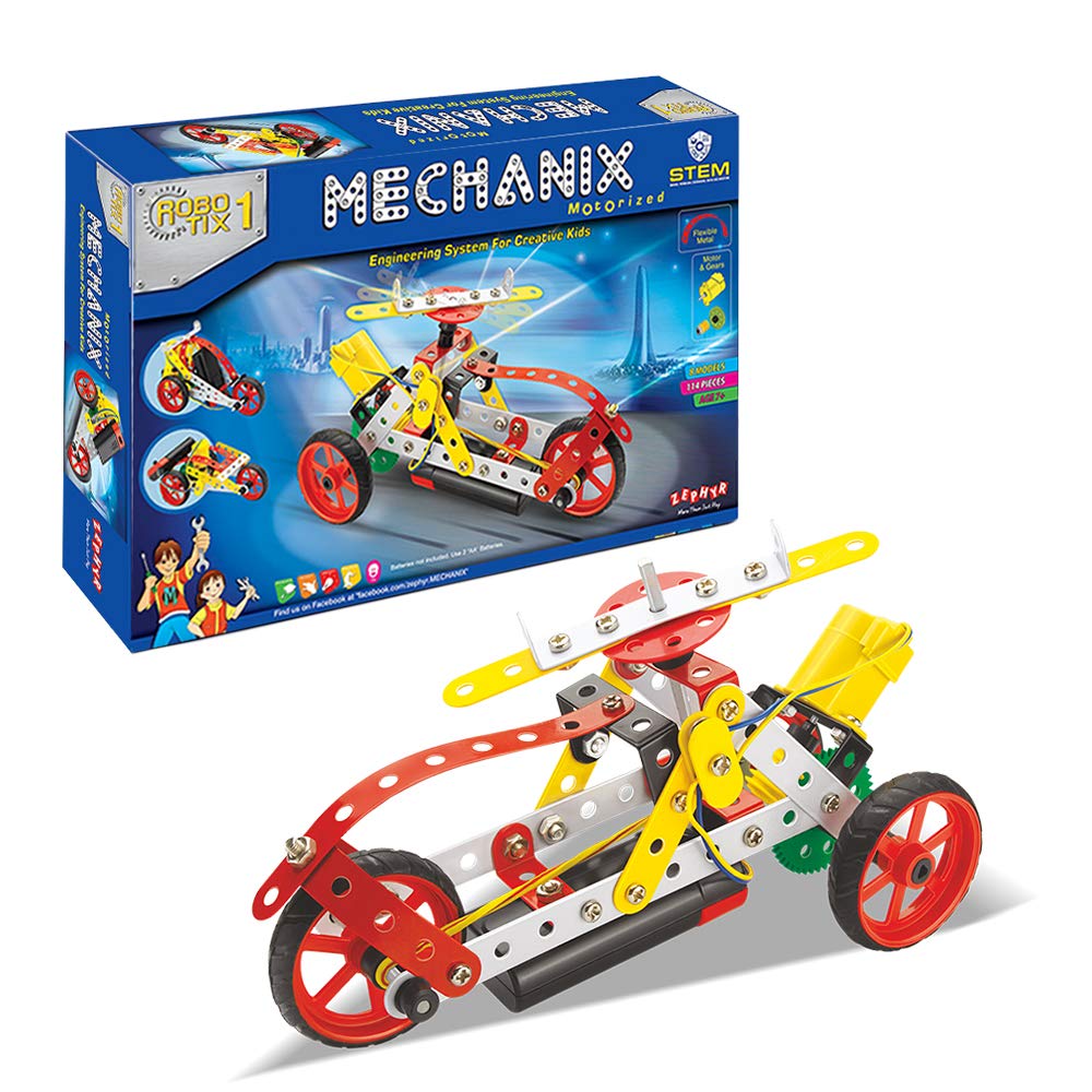 Zephyr Mechanix - Robotix - 1 DIY Set - Educational Learning STEM, Building, Construction Toy for Creative Minds