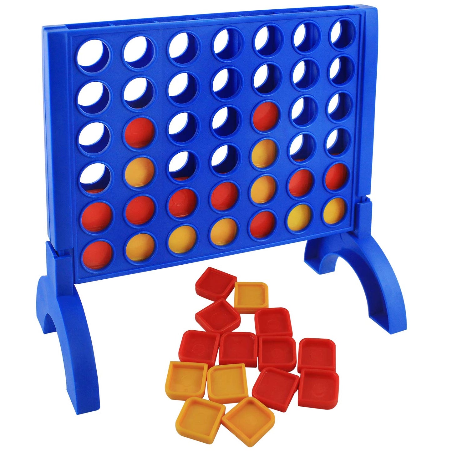 Ekta Plot-4 Family Game For 5+ Year Kids And Adult 2 Players Game Plastic Material - Multicolor