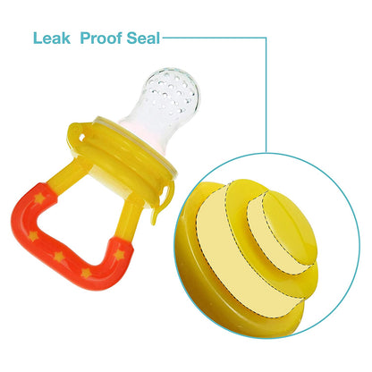LuvLap Silicone Food/Fruit Nibbler with Extra Mesh, Soft Pacifier/Feeder, Teether for Infant Baby, BPA Free