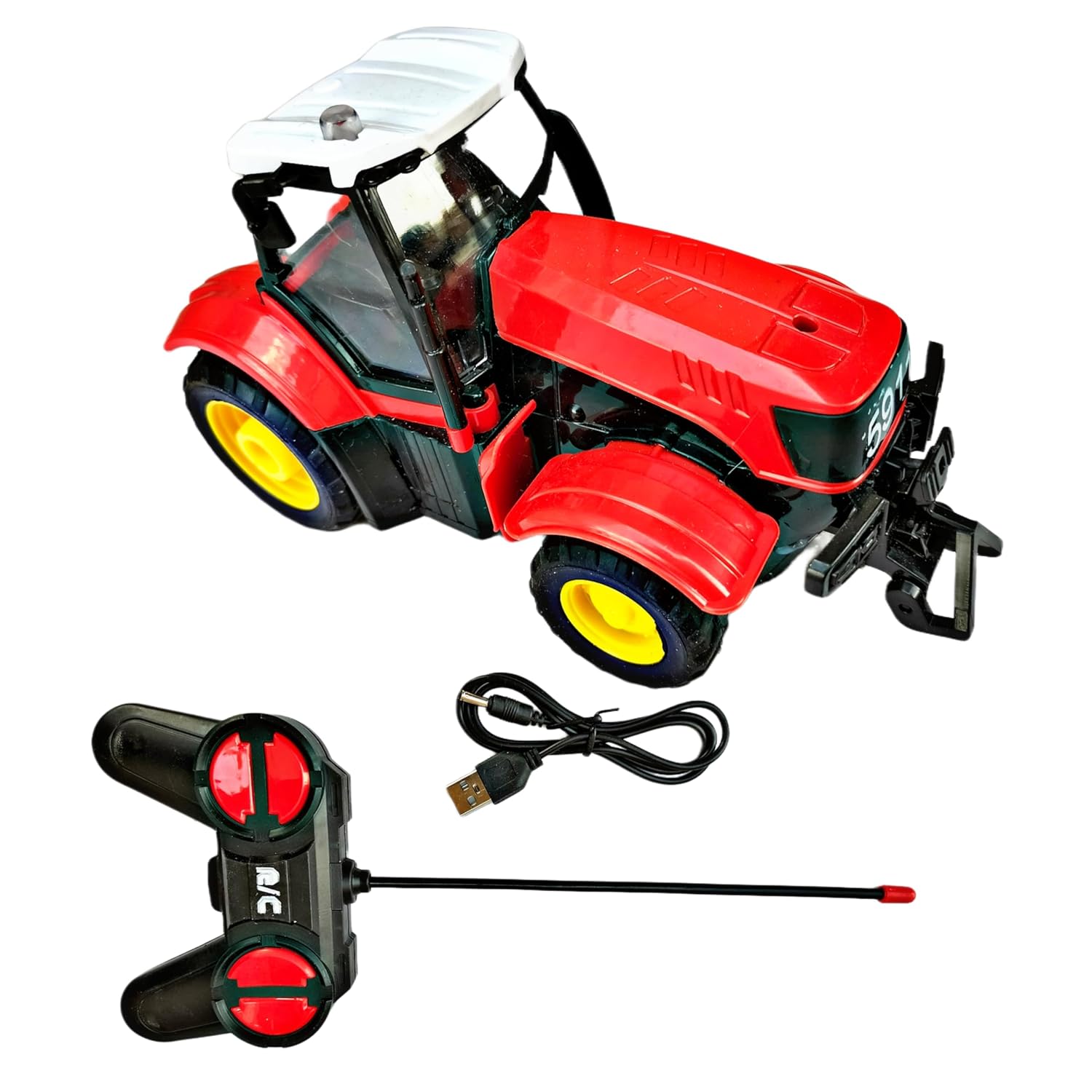 MM TOYS Remote Control Tractor Toy for Kids – Rechargeable Battery