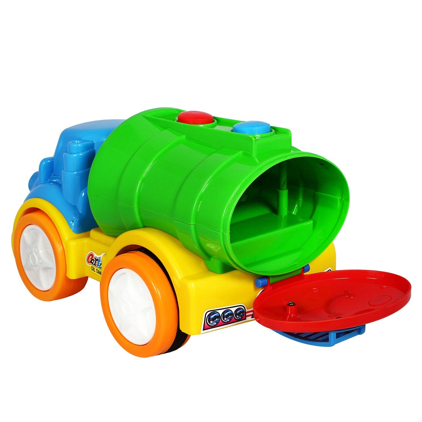 Anand Cartoon Tanker - Multicolor Friction Powered Toy, Interactive Learning Play for Kids Aged 3+ Years