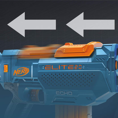 NERF Elite 2.0 Echo CS-10 Toy Blaster, 24 Nerf Darts, 10-Dart Clip, Toys for Kids,Teens and Adults, Diwali Gift, Outdoor toy for boys, birthday gift toy for kids Ages 8+, best Diwali gift toy for kids