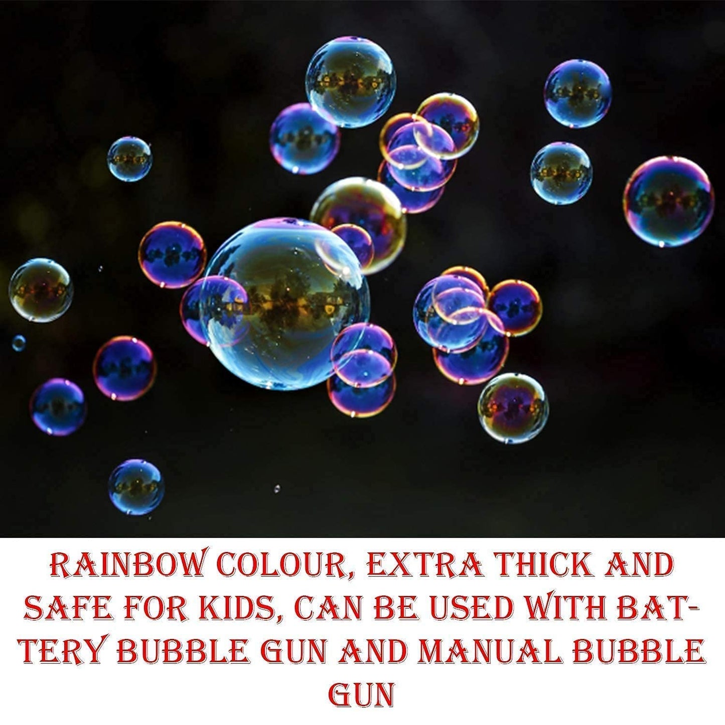 MM TOYS Bubble Gun Refill Liquid Solution Soap Extra Thik For Big Colorfull bubbles -Non Toxic ,BIS Certified, Ready To Use for All type of toys