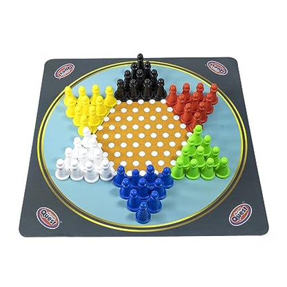Skoodle Quest 3 in 1 Chess & Checker Games with Chinese Checkers -Fun, Educational Toy for Teaching Strategic Thinking