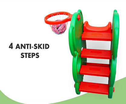 PLAYGRO 3 IN 1 ELEPHANT SLIDE 205 NO. 4 STEPS PLASTIC SLIDE FOR KIDS UPTO 8 YEARS