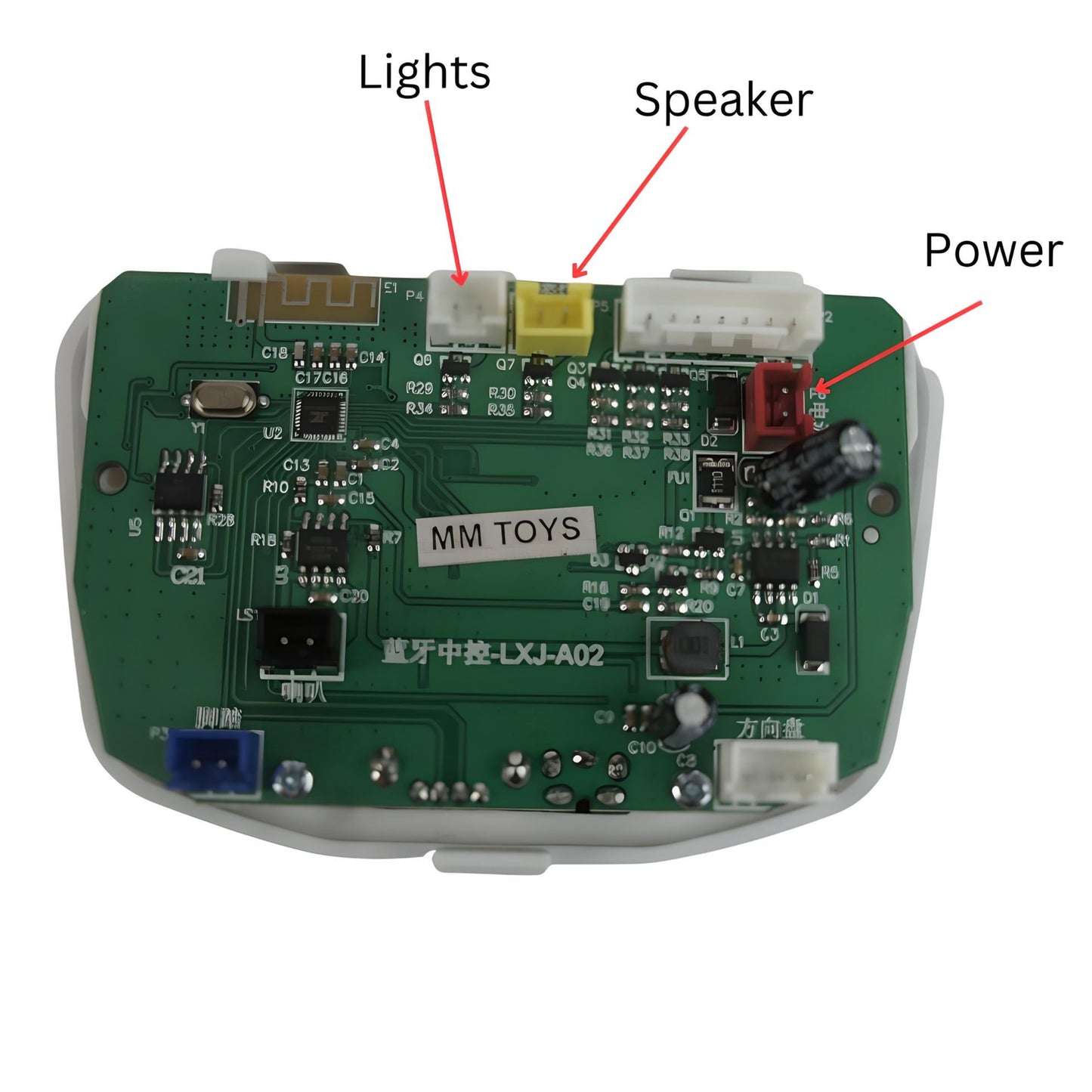 MM TOYS LXJ-A02 Multi Function Mother Board Control Easy Install, USB Support, For Kids Electric Jeep Car Ride-On