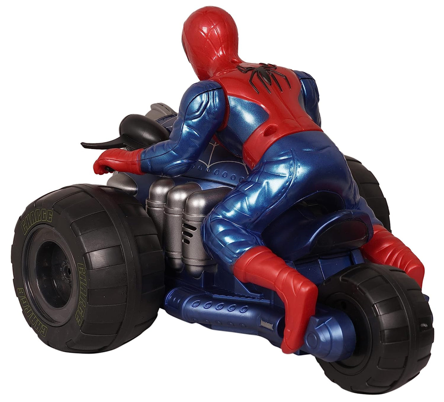 MM TOYS Stunt Spin Spiderman Motorcycle: Mesmerizing Light Effects, In-Built Music, Incredible Stunt & Drift Features - The Ultimate Drift Experience