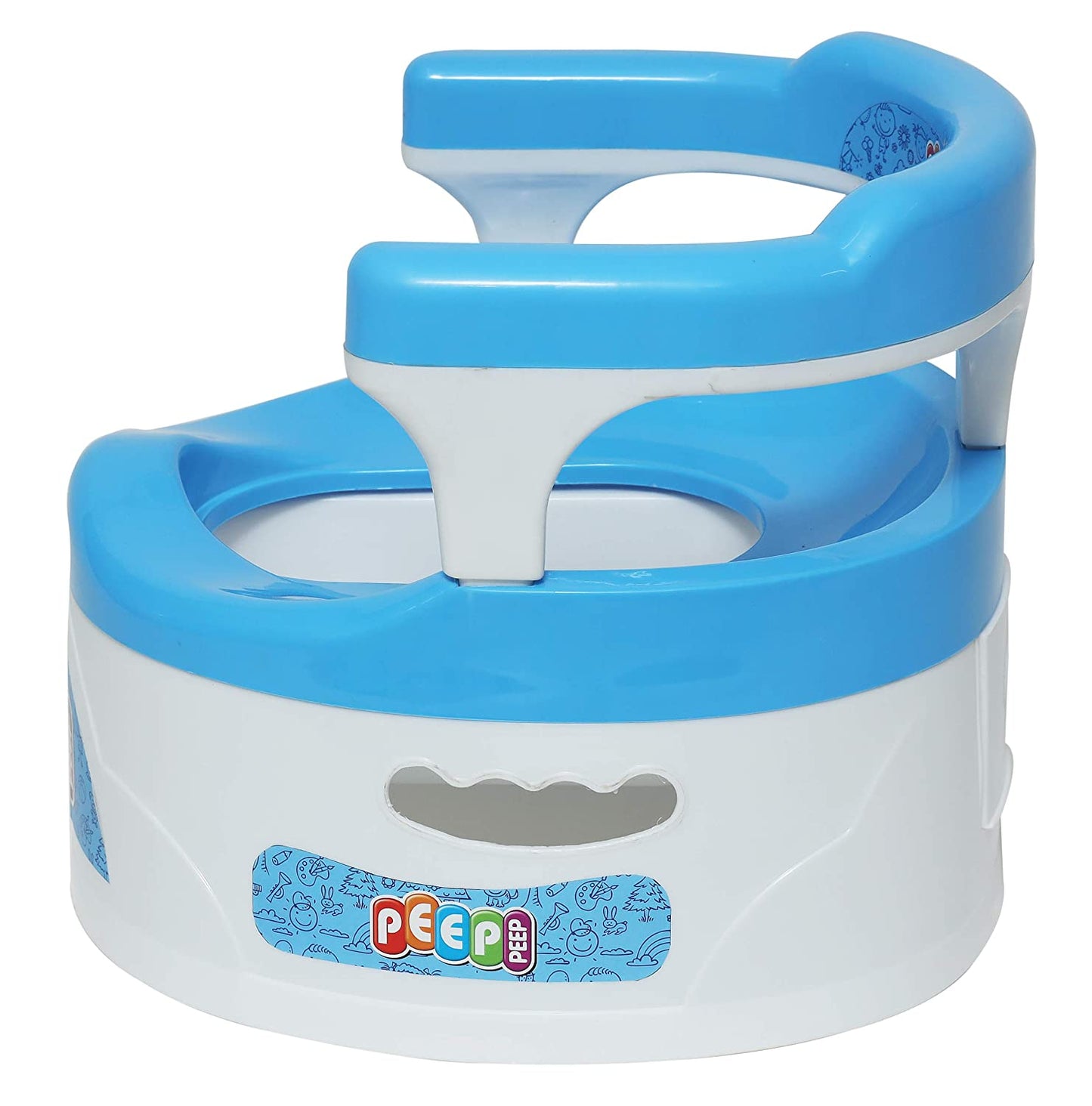 Peep Peep P300 2-in-1 Baby Chair & Potty Trainer for 12m-3yrs Kids, Easy Clean, Safe & Engaging Design, Space-Saving Solution