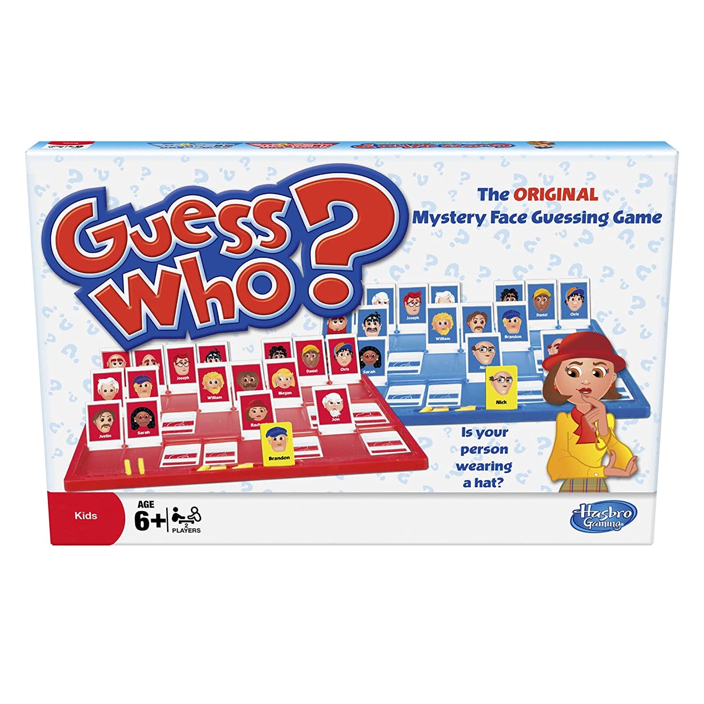 Hasbro Guess Who ? The Orignal Mystery face guessing Board Game for 6+ year kids and adult 2 Players