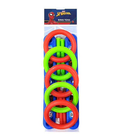 IToys -Disney Spiderman Plastic Ringtoss Set, Indoor/Outdoor Sports Game for Kids Ages 3-8 - Multicolor