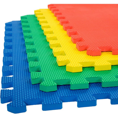 MM Toys Interlocking Playmat Set - 12mm Thick, 4-Piece, Ideal for Kids' Rooms & Play Schools
