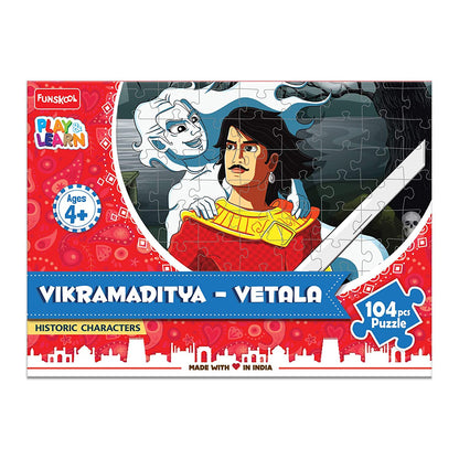 Play & Learn Vikramaditya Vetala Historic Characters 104 Pcs Puzzle Funskool Educational Learning Gift For 5+ Year Kids
