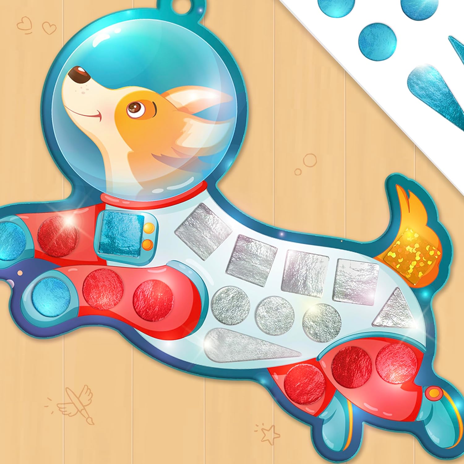 Imagimake Space Sticker Mosaic: Mess-Free Craft Kit for Kids (450+ Stickers) | Gift For Boys And Girls 3 4 5 6 7 8 Year Old