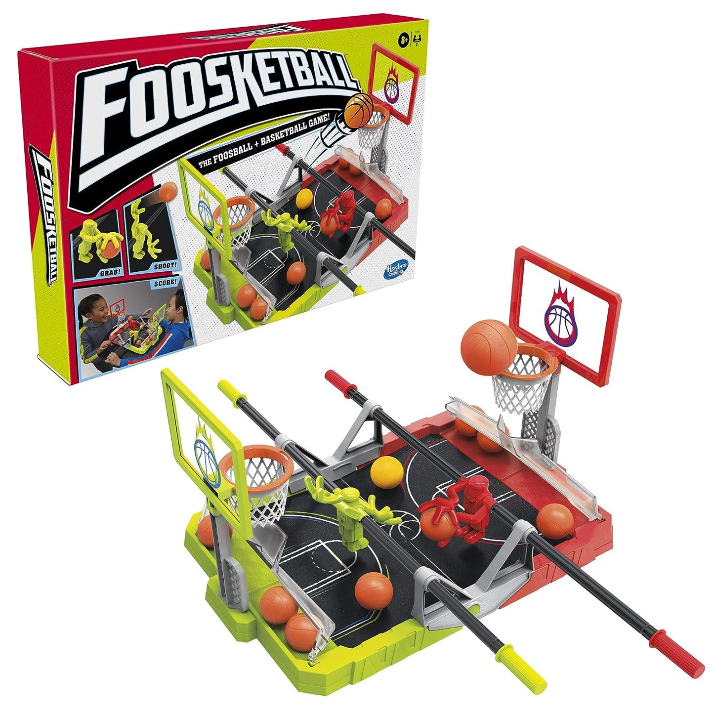 Funskool Gaming HoopMaster Foosketball Game, 2-Player Skill Challenge, Foosball-Basketball Combo, Multicolor