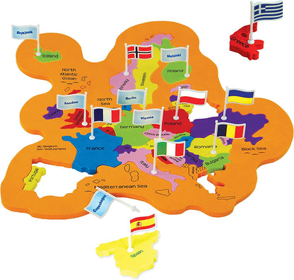 Imagimake Mapology Global Map Jigsaw | Featuring Worldwide Flags | Learning Playthings for Ages 5-12  | Ideal Gifts for 6-Year-Old Boys & Girls
