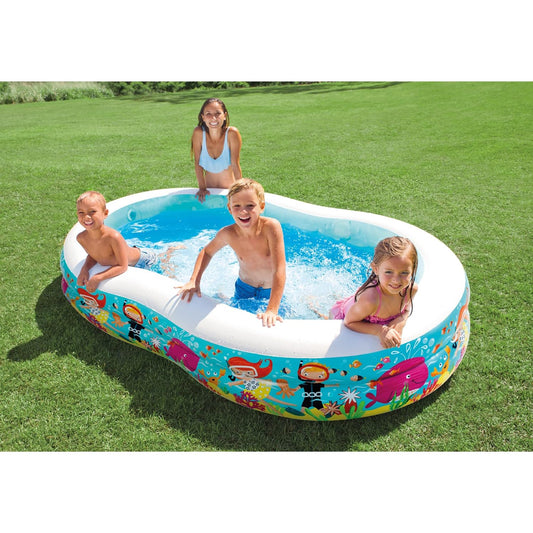 Intex Swim Center Paradise Seaside Pool, Multi Color 56490EP
