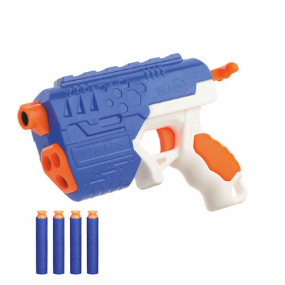 MM Toys BlastOff The Hi-Arm Soft Bullet Gun, Long Range, Includes 10 Bullets, BIS Approved, Multi-Color