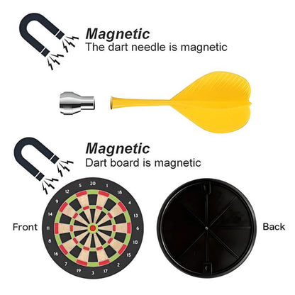 Aditi Toys Magnetic Dartboard Game Includes 4pcs Magnetic Soft Darts, Ideal Entertainment for Kids Above 3 Years, Safe & Fun, Compact Size (11 Inch)