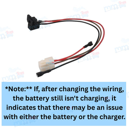 MM Toys Charging Socket Wiring Complete Set with Power Connector and Thimbles for Kids Electric Ride-On Car or Bike Accessories Compatible with 6V and 12V- Model (MM52)