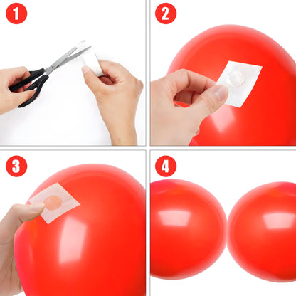MM TOYS Balloon Glue Dots for Balloons Adhesive Accessories, Transparent Glue Dots