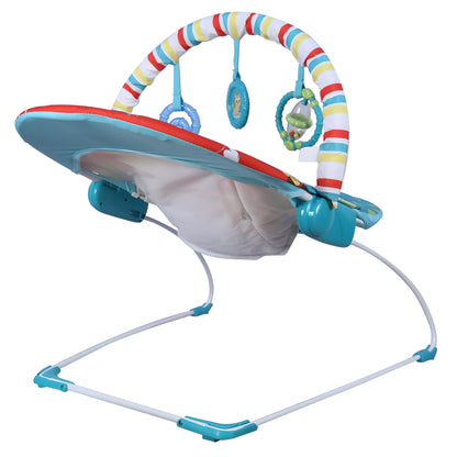 Mastela Toddlers Musical Rocker Bouncer Chair, Multicolour - Soothing Vibration, Playthings, Secure Harness for Babies 3M+ (Model 6730)
