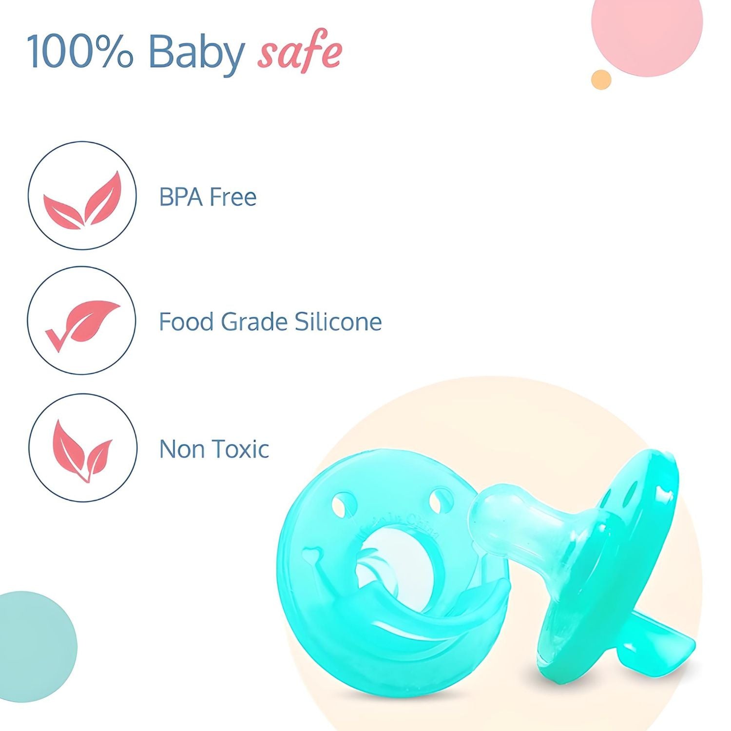Buy Luv Lap Baby Soother Green Silicone Pacifier Online India MM