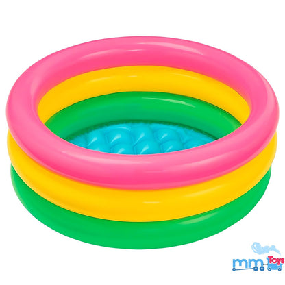 Intex 3 Feet Kids Bath Tub Inflatable Pool 58924 1 to 3 Year Kids – Multicolor