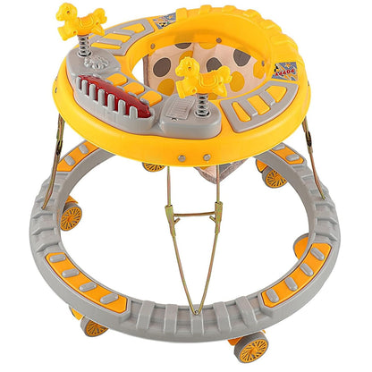 Jolly Round Shape Baby Walker With Ligths And Music For 3+ Months Baby Design May Vary - Yellow