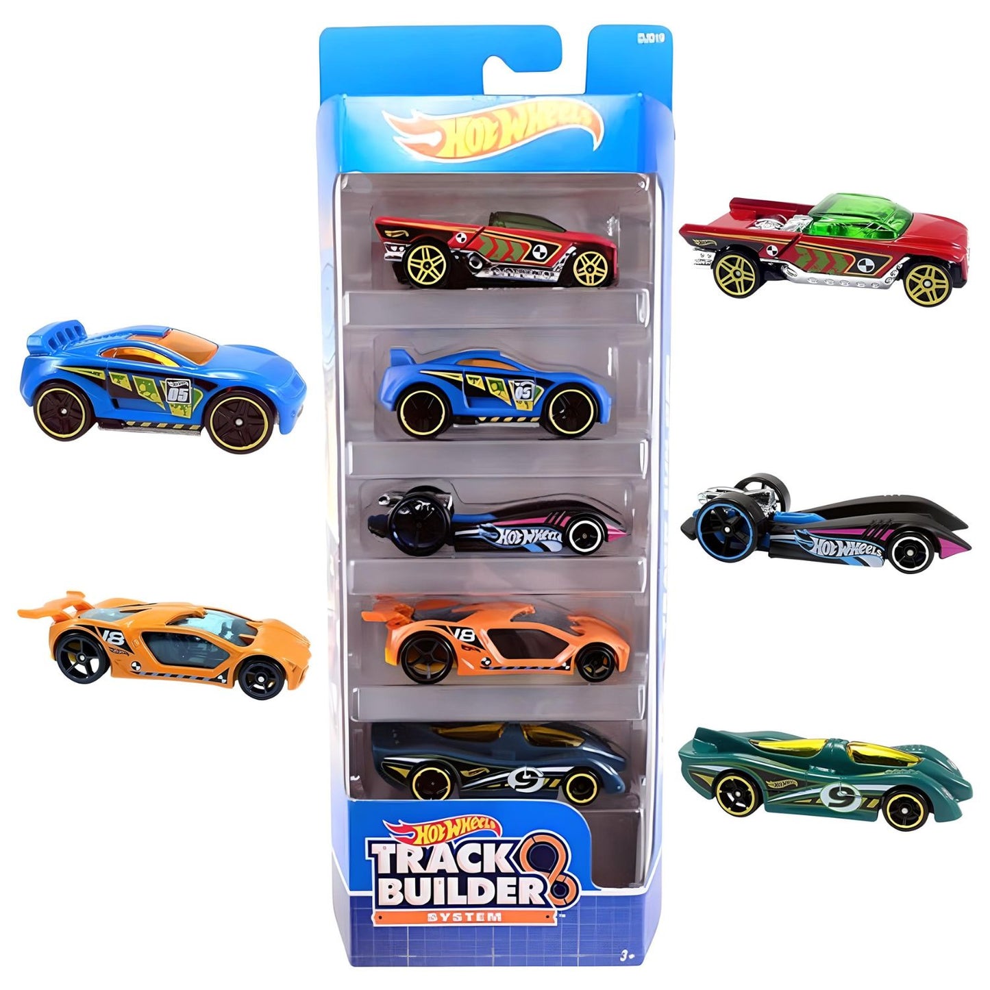 Hot Wheels 5-Car Pack 1:64 Scale Vehicles, Metal Body, Model Variants, Multi-Color, Perfect Gift for Kids Ages 3 & Up