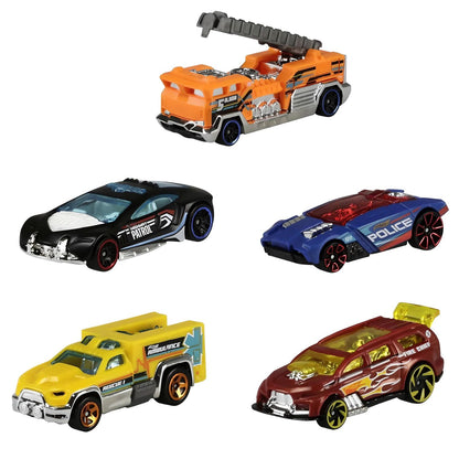 Hot Wheels 5-Car Pack 1:64 Scale Vehicles, Metal Body, Model Variants, Multi-Color, Perfect Gift for Kids Ages 3 & Up