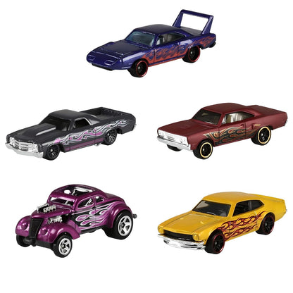 Hot Wheels 5-Car Pack 1:64 Scale Vehicles, Metal Body, Model Variants, Multi-Color, Perfect Gift for Kids Ages 3 & Up