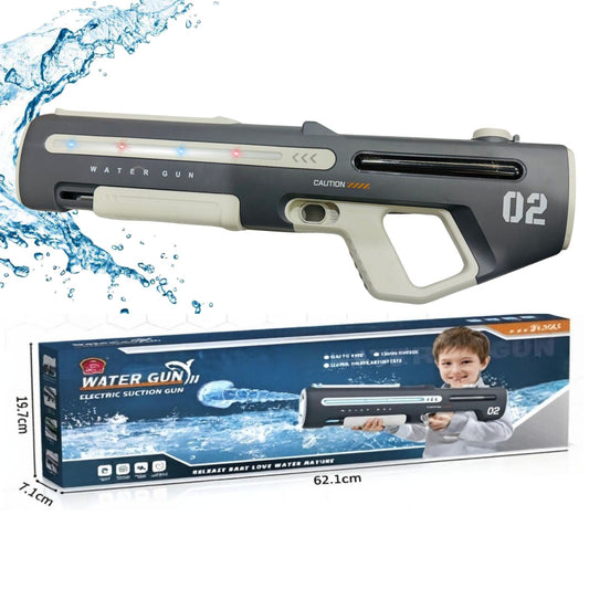 MM Toys Big Size Rechargeable Water Gun for Kids (750ml) – LED Light Electric Water Blaster for Summer & Holi Play (Age 5+)