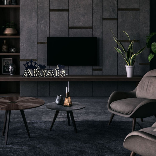 MM TOY Personalized Name MDF Cutout with LED Lights - Ideal for Gifts, Home Decor, Black (7"x18")