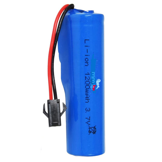 MM TOYS 3.7v lithium ion 1200 Mah Rechargeable Battery With Black 2 Pin JST Male Connector For Rc Toys