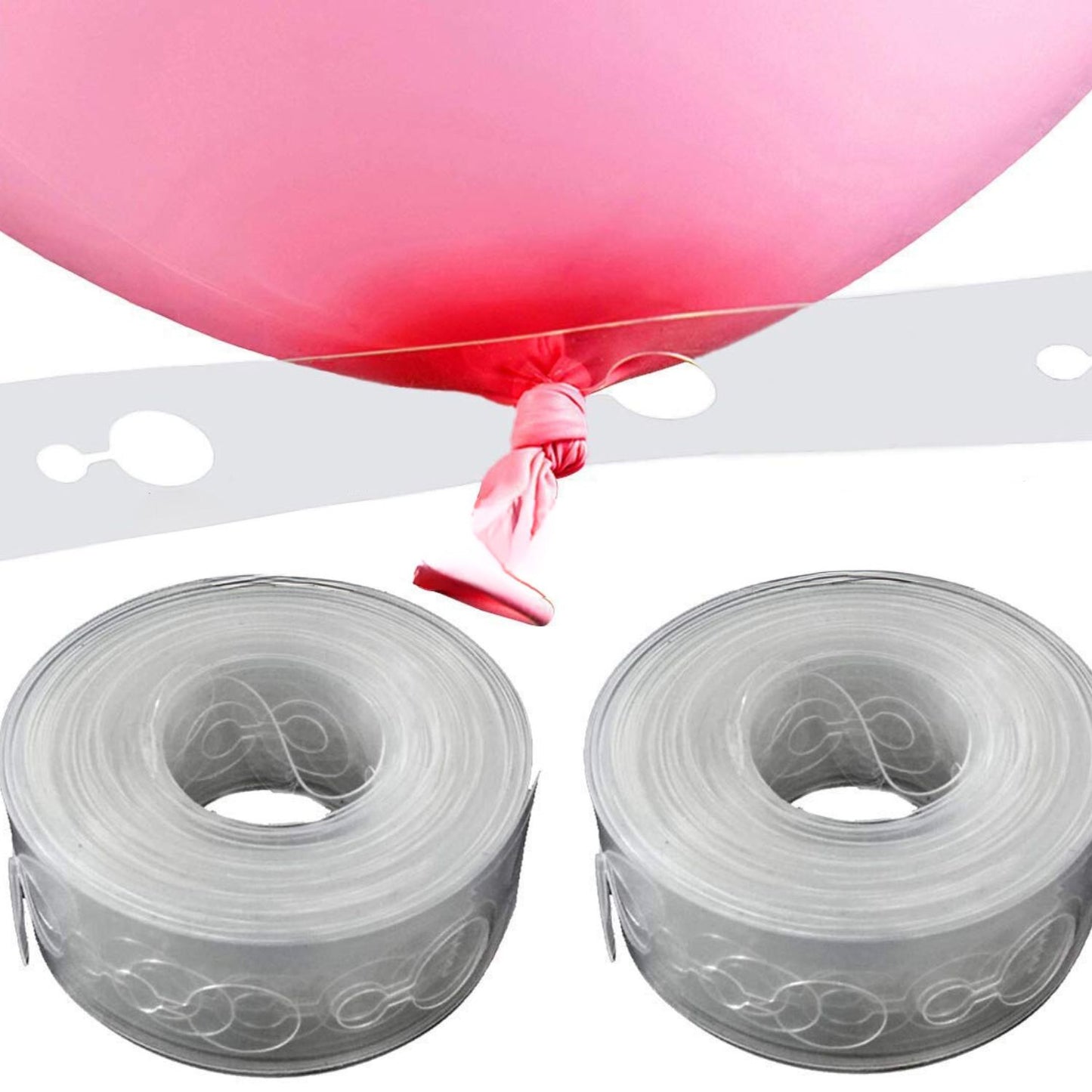 MM TOYS Balloon Garland Making Kit - Transparent Balloon Accessories with Chain Arch Strip, 500cm x 1.5cm x 0.08cm